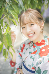 浴衣女性