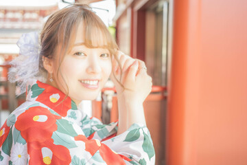 浴衣女性