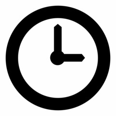 Illustration Vector Graphic of Black Clock Icon