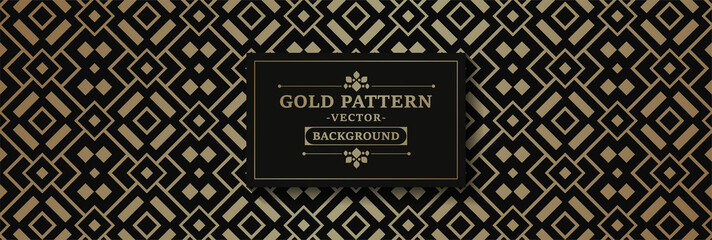 Luxury dark gold abstract line pattern