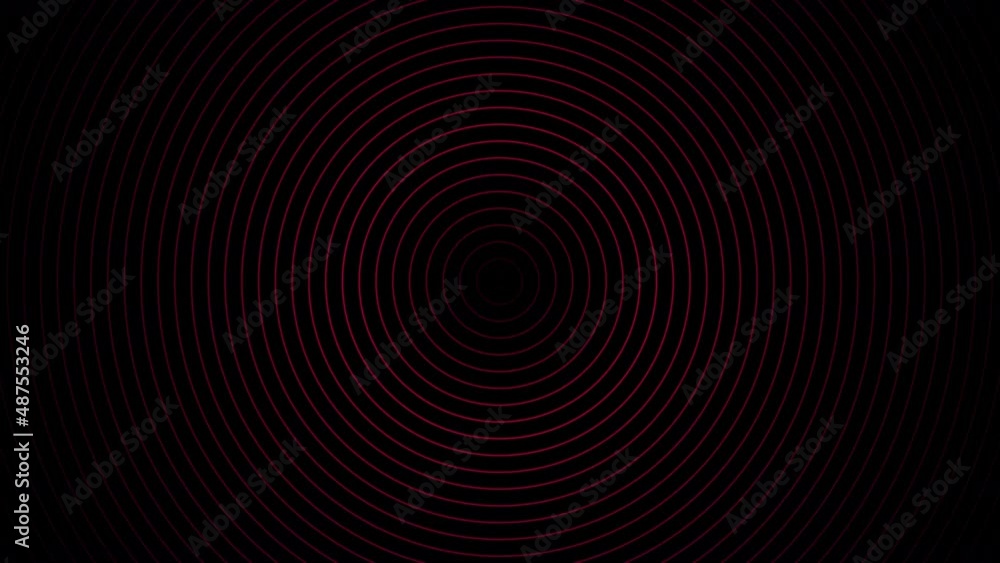 Poster Geometric circle endlessly rotating hypnotic spiral vj loop
