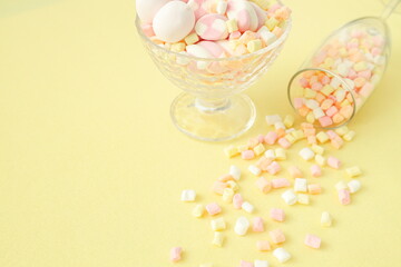 マシュマロがいっぱい｜ホワイトデーイメージ