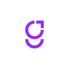 Letter G concept - modern, simple and elegant