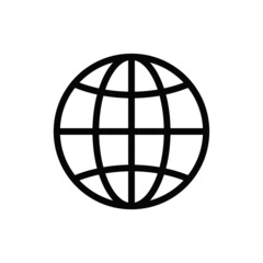 Go to web icon vector, UI sign.