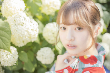 浴衣女性