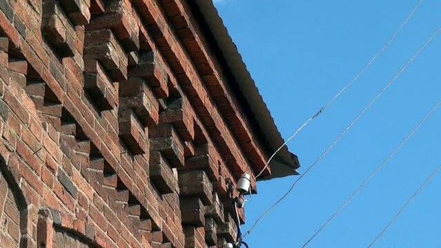 Alapaevsk, Russia - 17 July 2012: Building, which contained relatives of Nicholas II before their execution. Historical religious place of Remembrance of Representatives of Russian Imperial House.