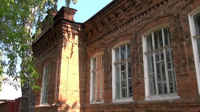 Alapaevsk, Russia - 17 July 2012: Building, which contained relatives of Nicholas II before their execution. Historical religious place of Remembrance of Representatives of Russian Imperial House.
