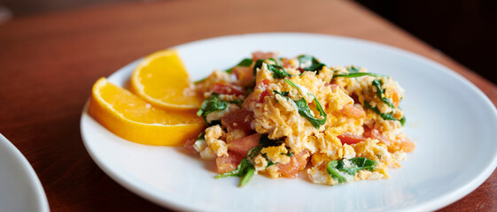 Rühreier zum Frühstück