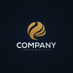 Abstract Creative Logo Concept Design, Amblem, Symbol, Moon