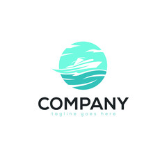 Sail, Sail Boat, Yatch, Ship Logo Concept Design