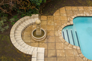 fountain in the garden