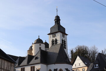 Fototapeta premium Ev. Kirche in Gemünden.