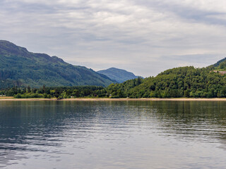 Fototapeta premium The famouis Waverley paddleboat steamer tour of Gare Loch and Loch Long from Dunoon, Scotland, UK