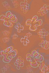 seamless pattern with flowers Design for printing textiles and desktop. Used as a picture for the cover