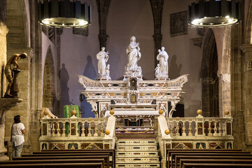 L'altare della chiesa di San Francesco ad Alghero