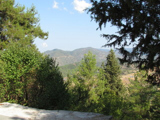 Cyprus view from Troodos 