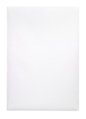 White envelope C4 isolated background. top view