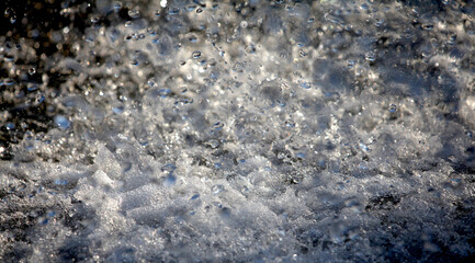 water drops on the rocks