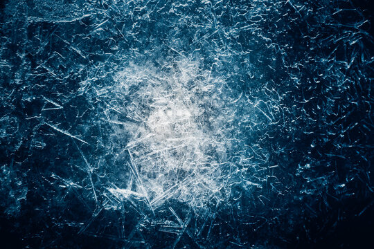 Shards of ice. macro plan. Texture background. Mystical