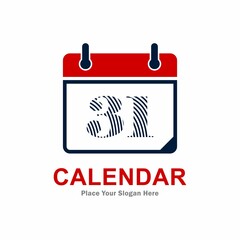 Calendar icon vector logo design. Suitable for business, web, art, office and setting plan