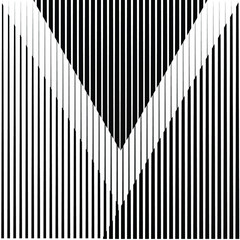 Art composition with lines .Modern art design .Black color stripes .Transition speed lines .Bauhaus style .Geometric shape. Wall art .