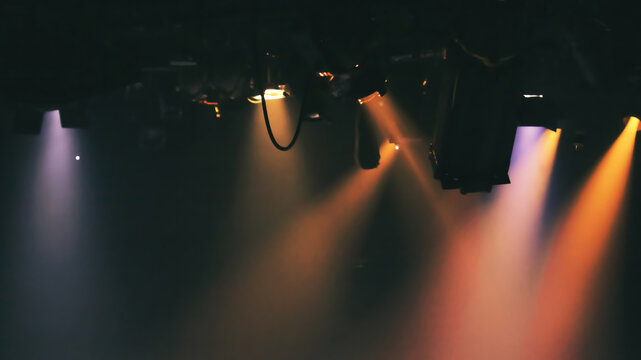 lights that the stage at theater