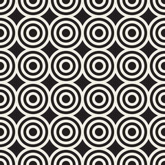 Vector seamless pattern. Repeating geometric elements. Stylish monochrome background design.