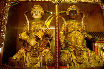 THAILAND,BANGKOK Offerings in a Buddhist temple