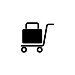 luggage icon vector illustration symbol