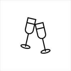 glasses with drink icon vector illustration symbol