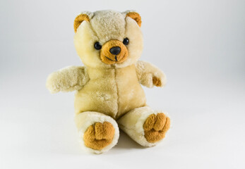 teddy bear.a plush toy on a white background.