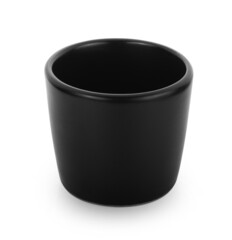 empty cup isolated on white background.