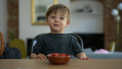 Cute small boy portrait smiling adorable child