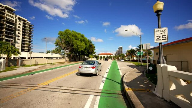 Venetian Causeway Miami protected bike lane
