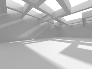 White Modern Background. Abstract Building Concept
