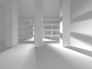 Fototapeta premium Abstract White Architecture Design Concept