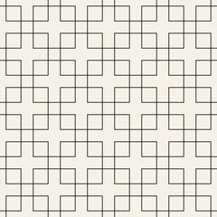 Vector seamless pattern. Repeating geometric elements. Stylish monochrome background design.