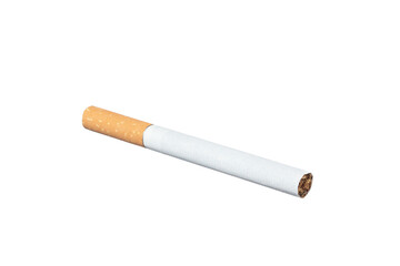 Classic filter cigarette isolated on white Background.
Yellow filter cigarette on a white background.
