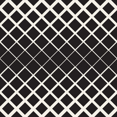 Vector seamless pattern. Repeating geometric elements. Stylish monochrome background design.