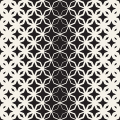 Vector seamless pattern. Repeating geometric elements. Stylish monochrome background design.