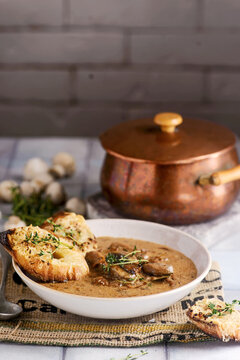 French mushroom onion soup