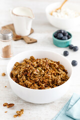 Granola with nuts and seeds