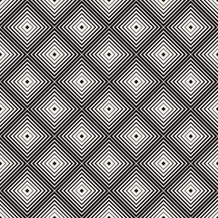 Vector seamless pattern. Repeating geometric elements. Stylish monochrome background design.