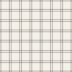 Vector seamless pattern. Repeating geometric elements. Stylish monochrome background design.