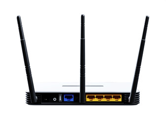 internet router 3d model isolated on white background 