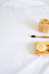 zero waste products on white background