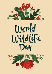 Greeting card for World Wildlife Day