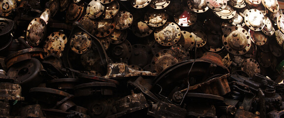 The industrial spare component background of the group