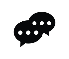 bubble text SMS chat Icon vector esp