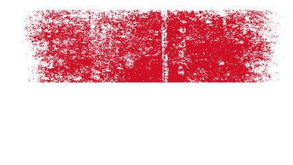 Indonesia Flag Distressed Grunge Vintage Retro. Isolated on White Background